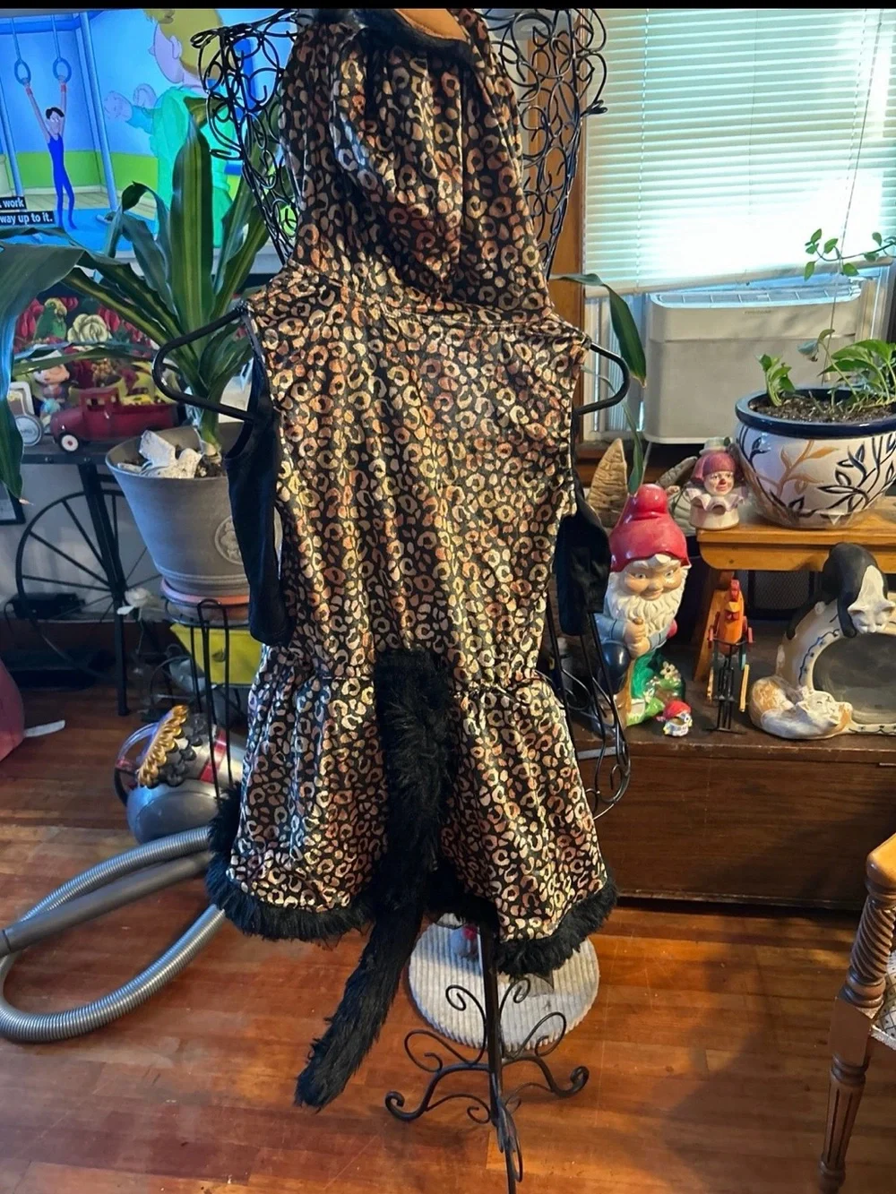 Amscan Leopard Print Costume Dress with Black Bow and Tulle